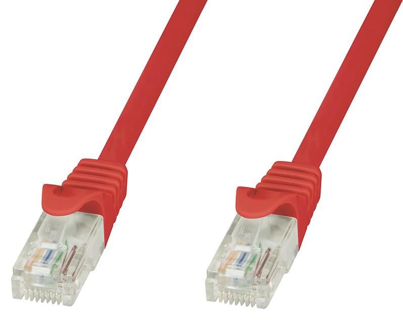 Cavo di rete Patch in CCA Cat.6 Rosso UTP 1.5m